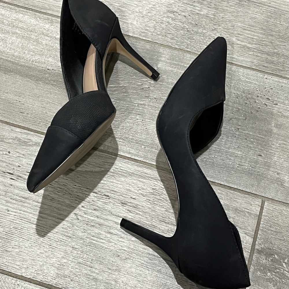 Call It Spring Vegan Black Pointed Toe Heels - image 8